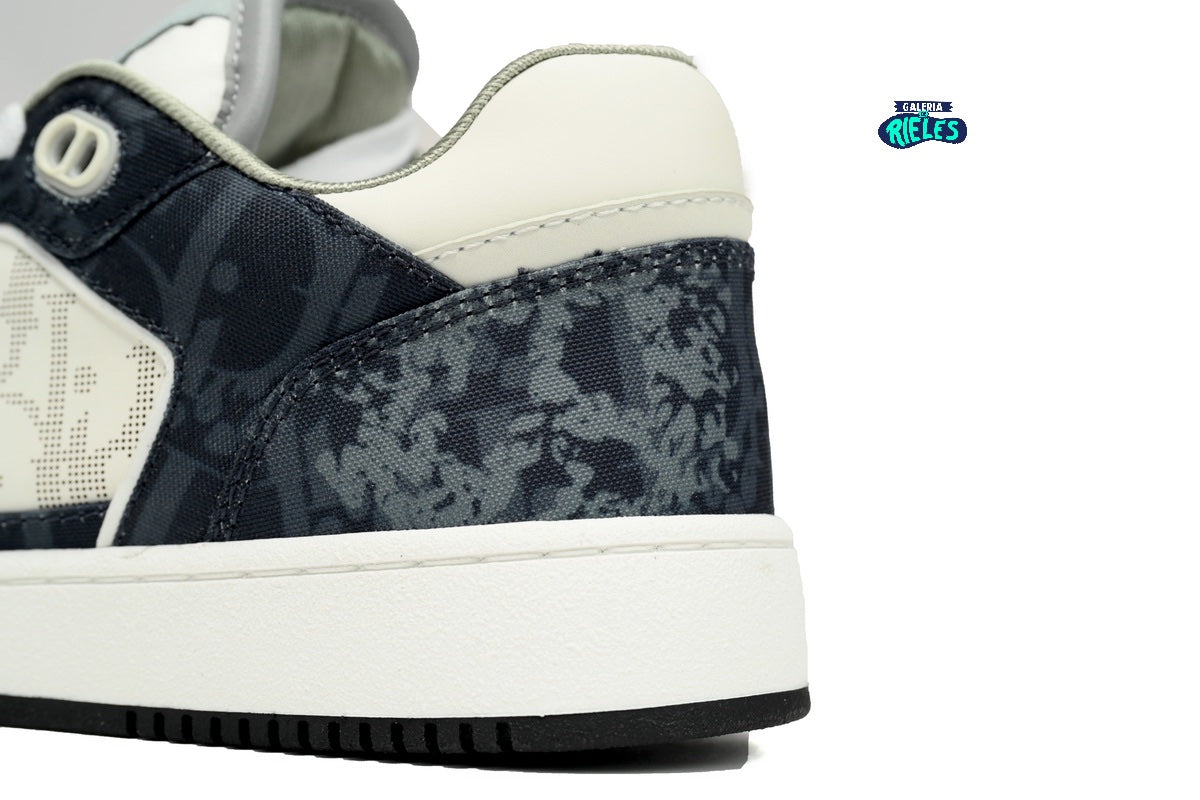 Dior B27 Low Denim Blue White Dior Tears Oblique Galaxy Leather