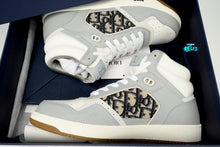 Cargar imagen en el visor de la galería, Dior B27 High-Top Gray White Beige Black Dior Oblique Jacquard