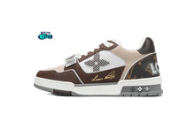Cargar imagen en el visor de la galería, Louis Vuitton LV Trainer Brown Beige White