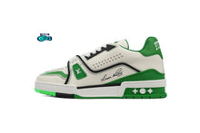 Cargar imagen en el visor de la galería, Louis Vuitton LV Trainer White Green