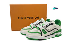 Cargar imagen en el visor de la galería, Louis Vuitton LV Trainer White Green