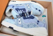 Cargar imagen en el visor de la galería, Louis Vuitton LV Trainer Blue Denim