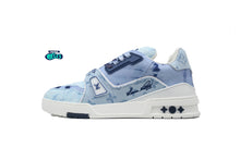 Cargar imagen en el visor de la galería, Louis Vuitton LV Trainer Blue Denim