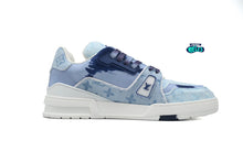 Cargar imagen en el visor de la galería, Louis Vuitton LV Trainer Blue Denim