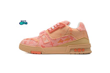 Cargar imagen en el visor de la galería, Louis Vuitton LV Trainer Denim Peach