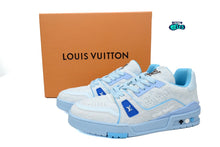 Cargar imagen en el visor de la galería, Louis Vuitton LV Trainer Monogram Light Blue
