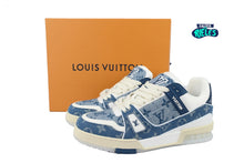 Cargar imagen en el visor de la galería, Louis Vuitton Trainer Sneaker Denim Monogram