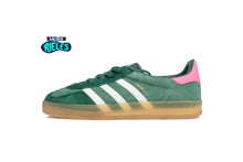 Cargar imagen en el visor de la galería, adidas Gazelle Indoor Collegiate Green Lucid Pink