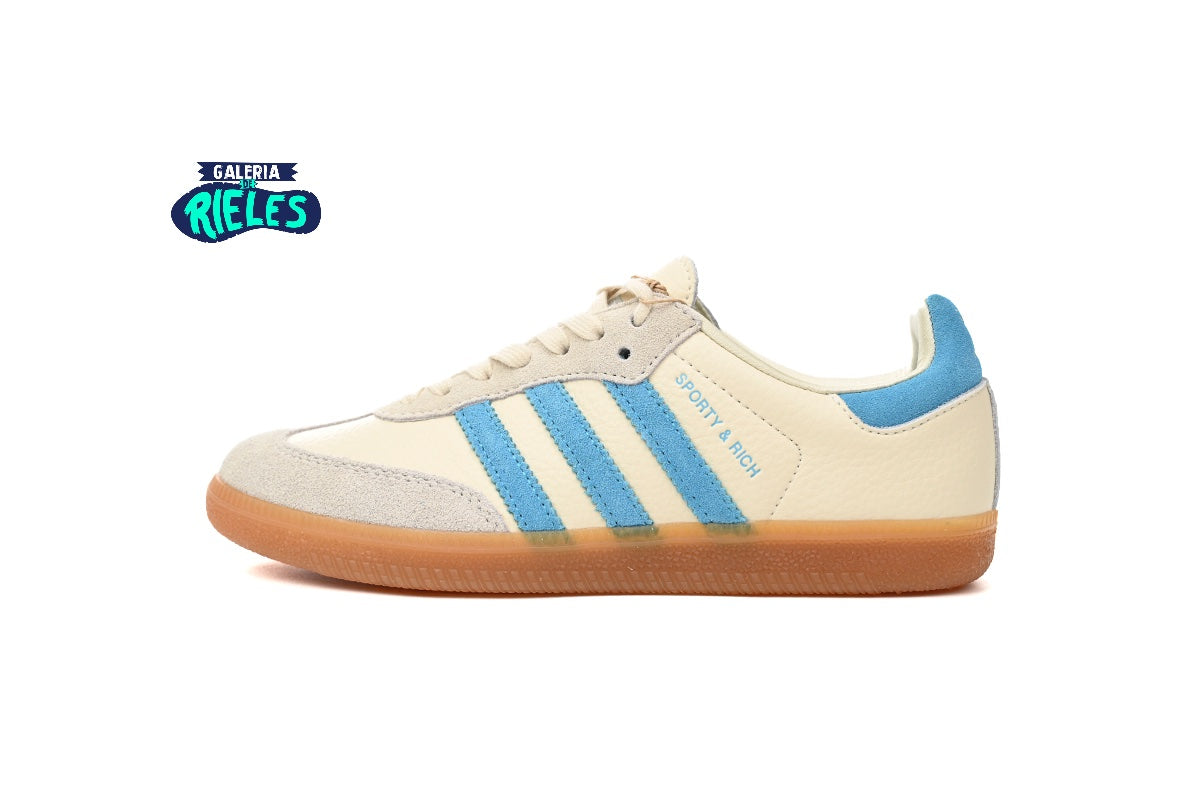 adidas Samba OG Sporty Rich Cream Blue – Galeria De Rieles