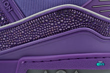 Cargar imagen en el visor de la galería, Louis Vuitton LV Trainer Purple Swarovksi Crystals
