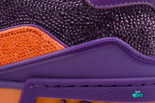 Cargar imagen en el visor de la galería, Louis Vuitton LV Trainer Purple Orange Swarovksi Crystals