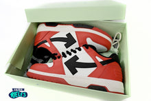 Cargar imagen en el visor de la galería, OFF-WHITE Out Of Office "000" Low Tops White Red