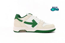 Cargar imagen en el visor de la galería, OFF-WHITE Out Of Office "000" Low Tops White Green