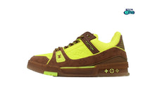 Cargar imagen en el visor de la galería, Louis Vuitton LV Trainer Yellow Brown