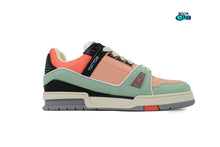 Cargar imagen en el visor de la galería, Louis Vuitton LV Trainer Orange Teal Vintage
