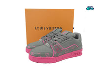 Cargar imagen en el visor de la galería, Louis Vuitton LV Trainer Grey Pink