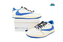 Cargar imagen en el visor de la galería, Jordan 1 Retro Low OG SP Fragment x Travis Scott Sail Military Blue