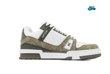 Cargar imagen en el visor de la galería, Louis Vuitton Trainer Denim Monogram Olive