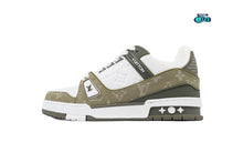 Cargar imagen en el visor de la galería, Louis Vuitton Trainer Denim Monogram Olive