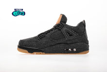 Cargar imagen en el visor de la galería, Jordan 4 Retro Levi's Black Denim