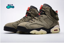 Cargar imagen en el visor de la galería, Travis Scott x Air Jordan 6 Retro 'Olive'