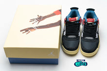 Cargar imagen en el visor de la galería, Jordan 4 Retro Union Off Noir