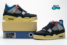 Cargar imagen en el visor de la galería, Jordan 4 Retro Union Off Noir