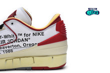 Cargar imagen en el visor de la galería, Air Jordan 2 Retro Low SP 'White/Varsity Red' x Off-White