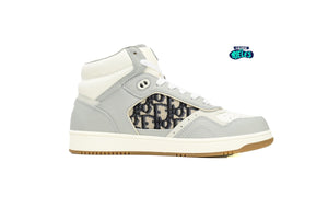 Dior B27 High-Top Gray White Beige Black Dior Oblique Jacquard