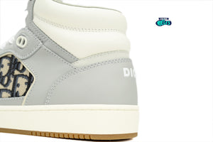 Dior B27 High-Top Gray White Beige Black Dior Oblique Jacquard