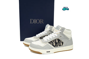 Dior B27 High-Top Gray White Beige Black Dior Oblique Jacquard