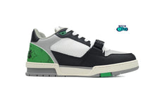 Cargar imagen en el visor de la galería, Louis Vuitton LV Trainer Green Grey Black
