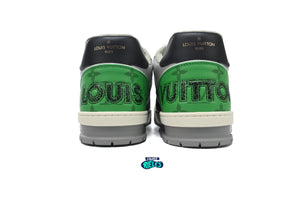 Louis Vuitton LV Trainer Green Grey Black