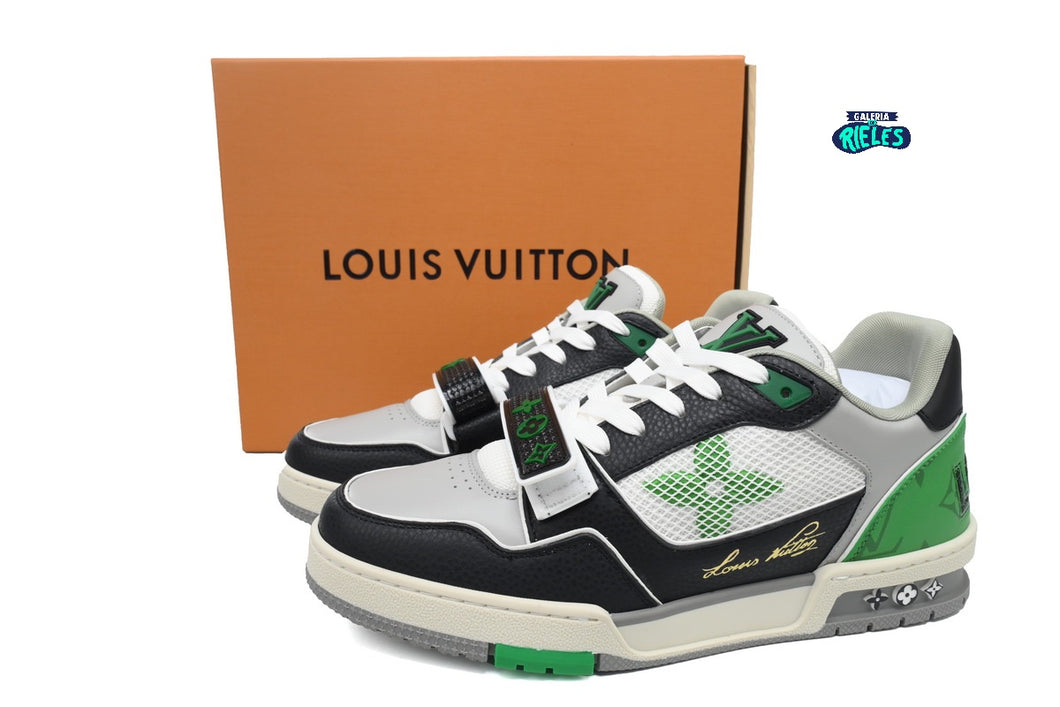 Louis Vuitton LV Trainer Green Grey Black