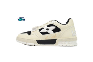 Louis Vuitton LV Trainer Monogram Flower Black Beige