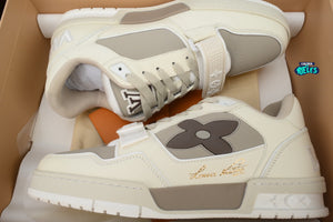 Louis Vuitton LV Trainer Monogram Flower Beige