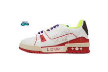 Cargar imagen en el visor de la galería, Louis Vuitton LV Trainer Neon Red purple
