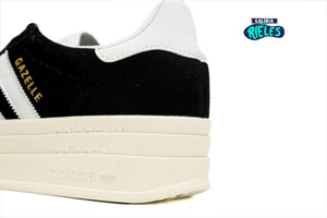 adidas Gazelle Bold Black White Gum