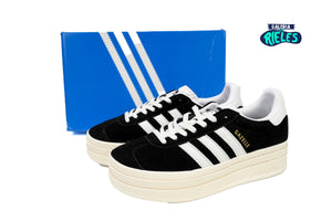 adidas Gazelle Bold Black White Gum