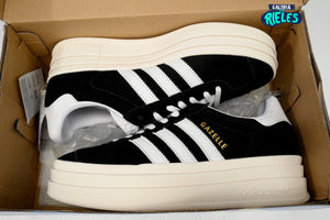 adidas Gazelle Bold Black White Gum