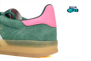 adidas Gazelle Indoor Collegiate Green Lucid Pink