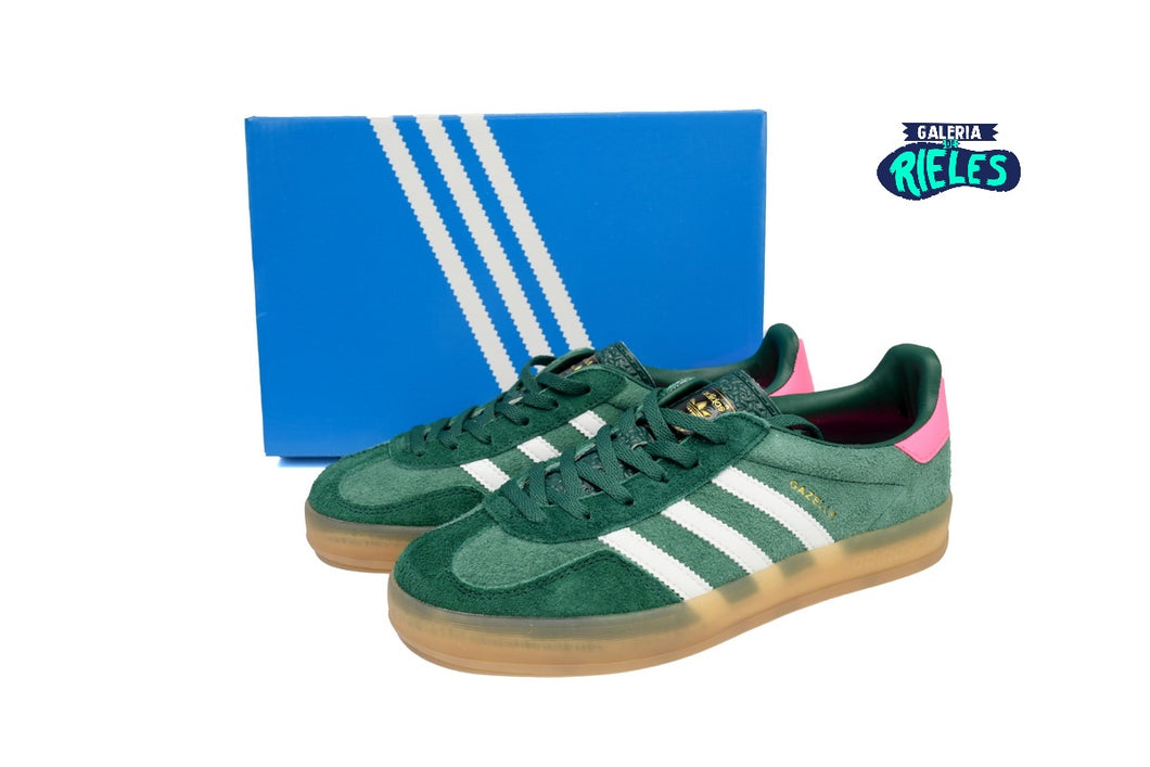 adidas Gazelle Indoor Collegiate Green Lucid Pink