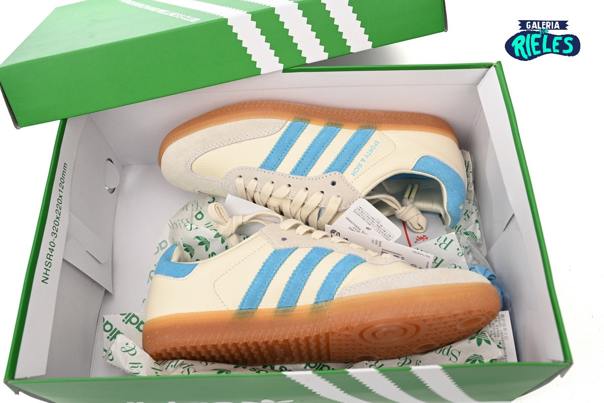 adidas Samba OG Sporty Rich Cream Blue Galeria De Rieles adidas Samba OG Sporty Rich Cream Blue Galeria De Rieles