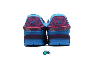 Louis Vuitton Trainer Purple Teal Metallic Crystal