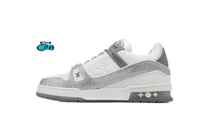 Louis Vuitton LV Trainer Grey Crystals