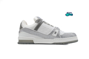Louis Vuitton LV Trainer Grey Crystals