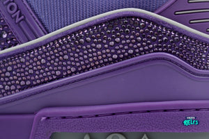 Louis Vuitton LV Trainer Purple Swarovksi Crystals