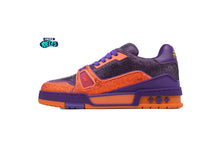 Cargar imagen en el visor de la galería, Louis Vuitton LV Trainer Purple Orange Swarovksi Crystals

