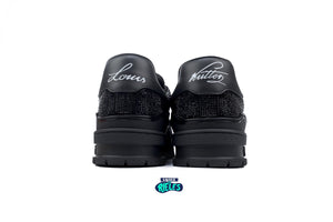 Louis Vuitton Trainer Triple Black Crystal