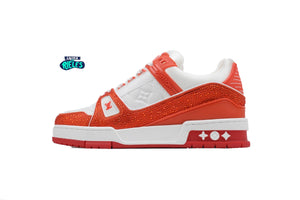 Louis Vuitton Trainer Orange Crystal